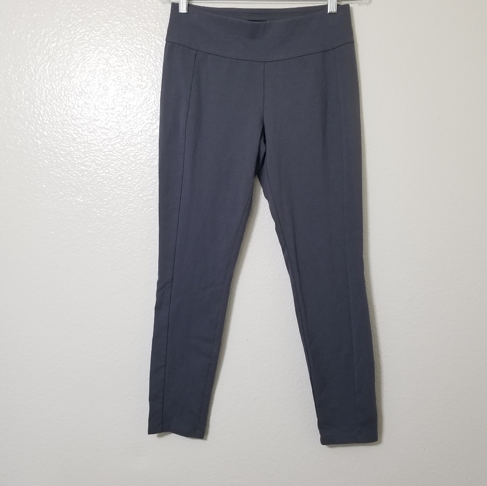 Susan Graver Petite Weekend Premium Stretch Leggings Iron Grey A369614  XSP